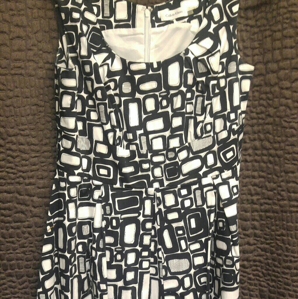 Black white dress